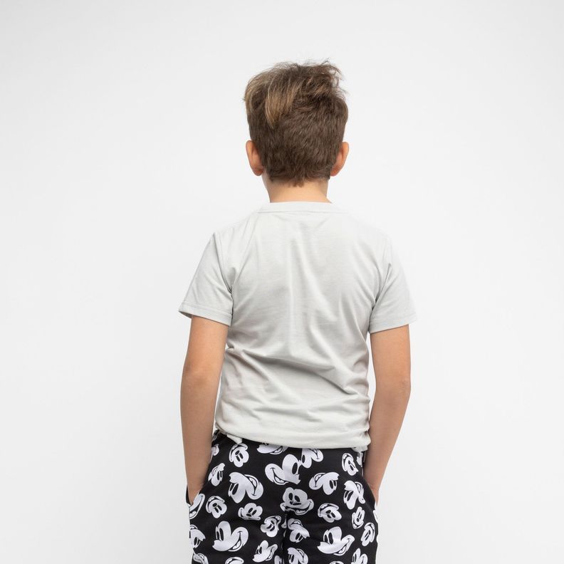 Polera Manga Corta Niño Personaje Mickey Gris Disney-2