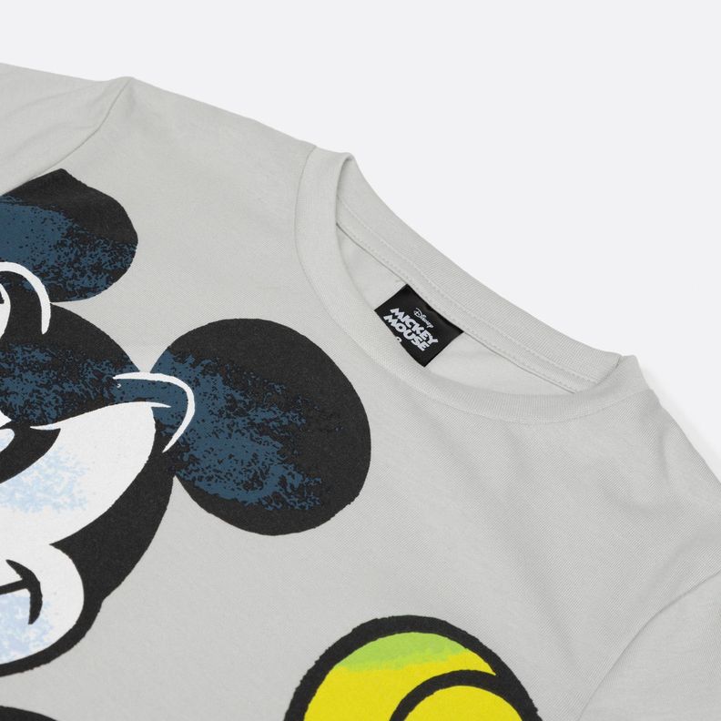 Polera Manga Corta Niño Personaje Mickey Gris Disney-5