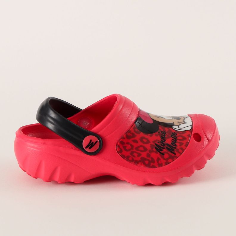 Zueco de Eva Niña Animal Print Minnie Rojo Disney-2