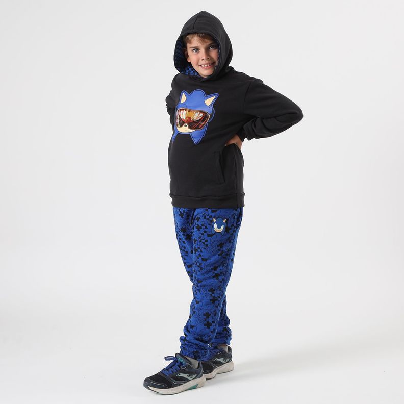 Pantalon De Buzo Niño Logo Azul Sonic-1