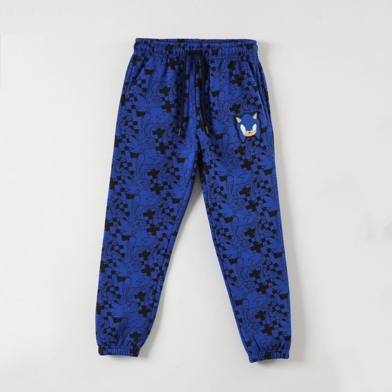 Pantalon De Buzo Niño Logo Azul Sonic-3