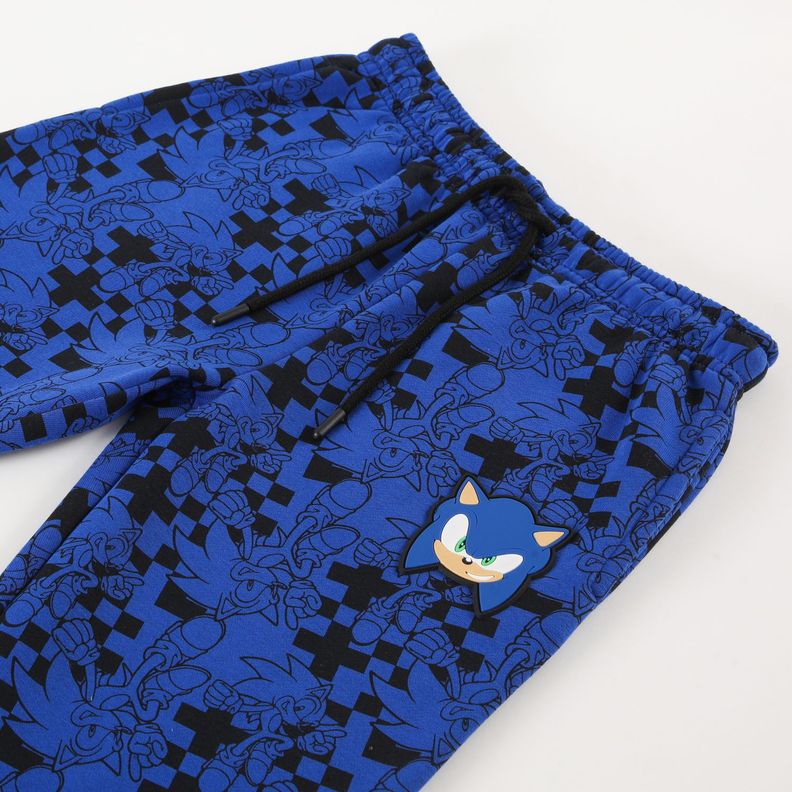 Pantalon De Buzo Niño Logo Azul Sonic-4