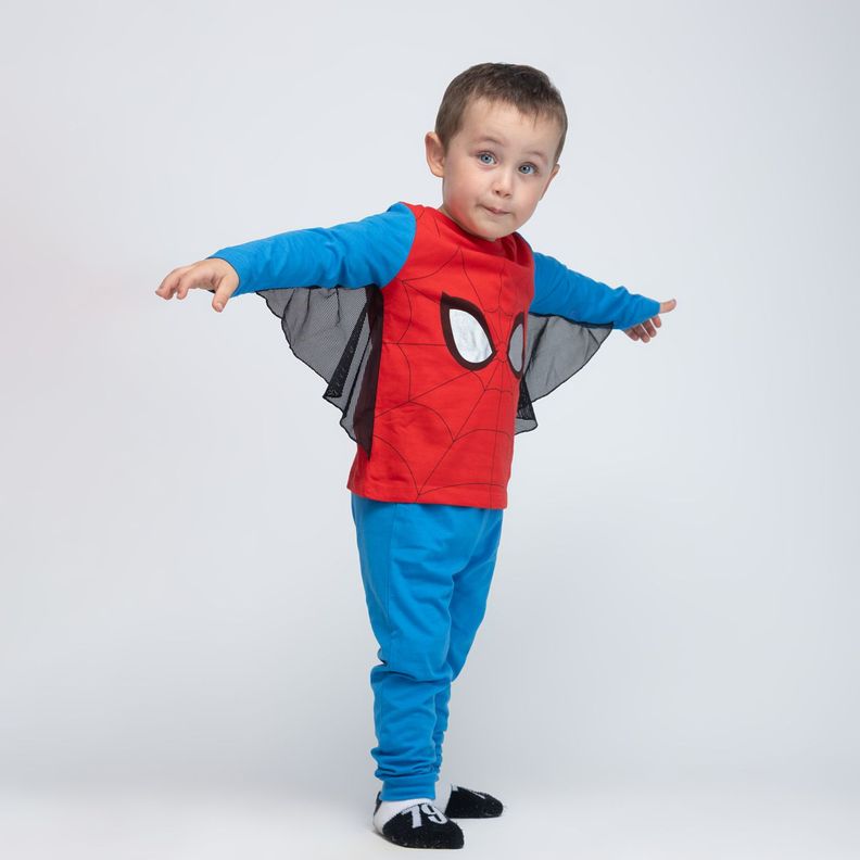 Pijama Disfraz Niño Spiderman Rojo Marvel-0