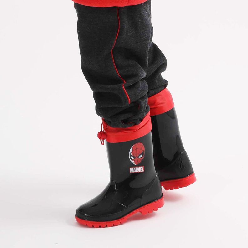 Bota De Agua Con Chiporro Niño Spiderman Mask Negro Marvel-0