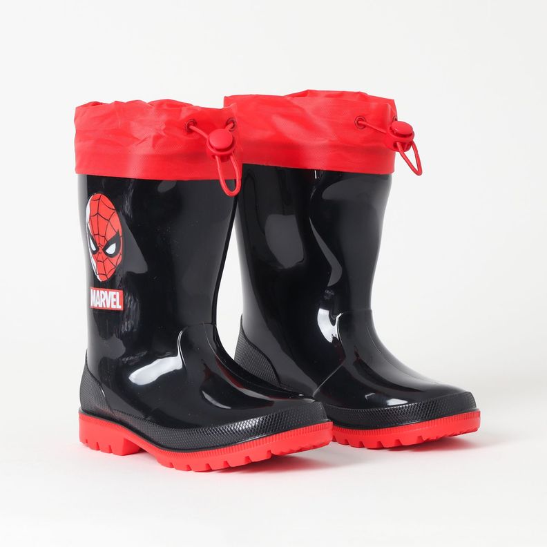 Bota De Agua Con Chiporro Niño Spiderman Mask Negro Marvel-2