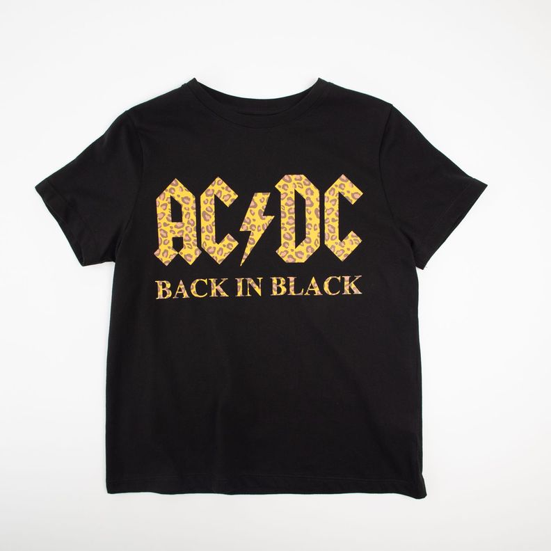Polera Mujer  Acdc Animal Negro-0