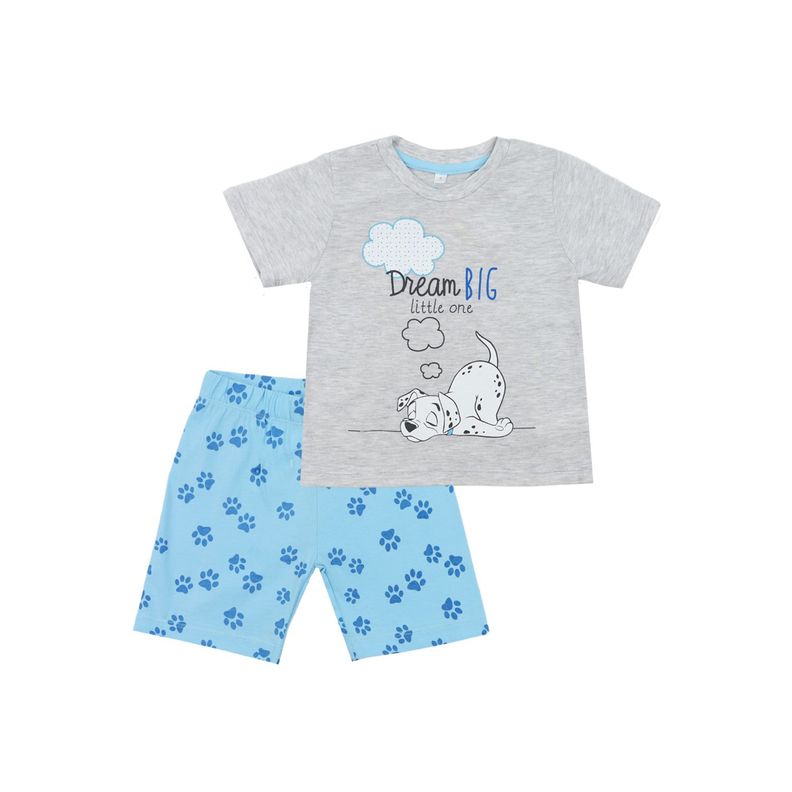 Pijama Niño 101 Dalmatas Dream Celeste Disney-0