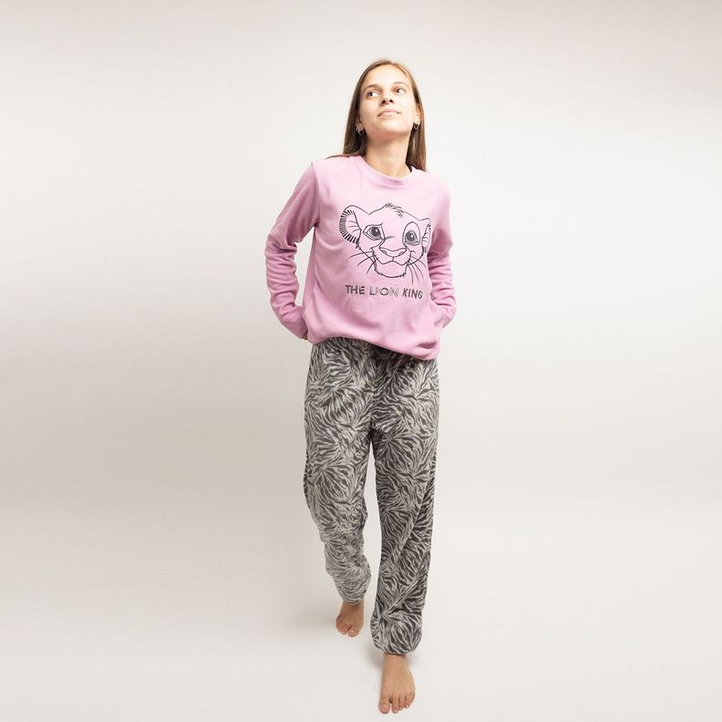 Pijama Mujer Rey León Look Lila Disney-0