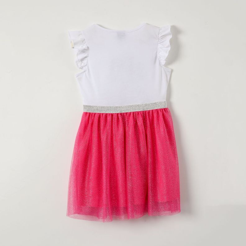 Vestido Niña Guiño Minnie Blanco Disney-1