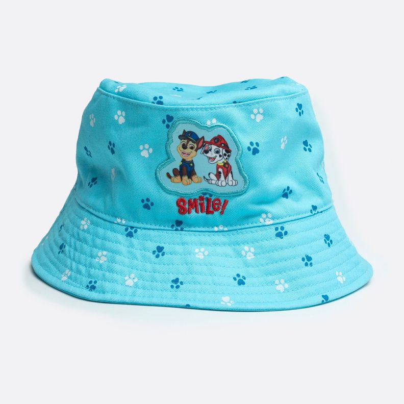 Gorro Bucket Niño Chase y Marshall Celeste Paw Patrol-0