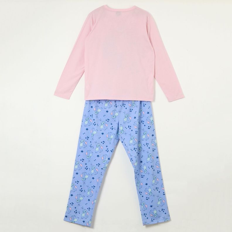 Conjunto Pijama Mujer Lilo & Stitch Friends Rosado Disney-5