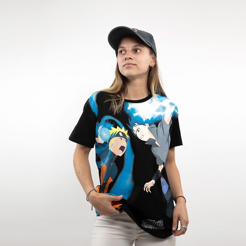 Polera Mujer Versus Negro Naruto-0