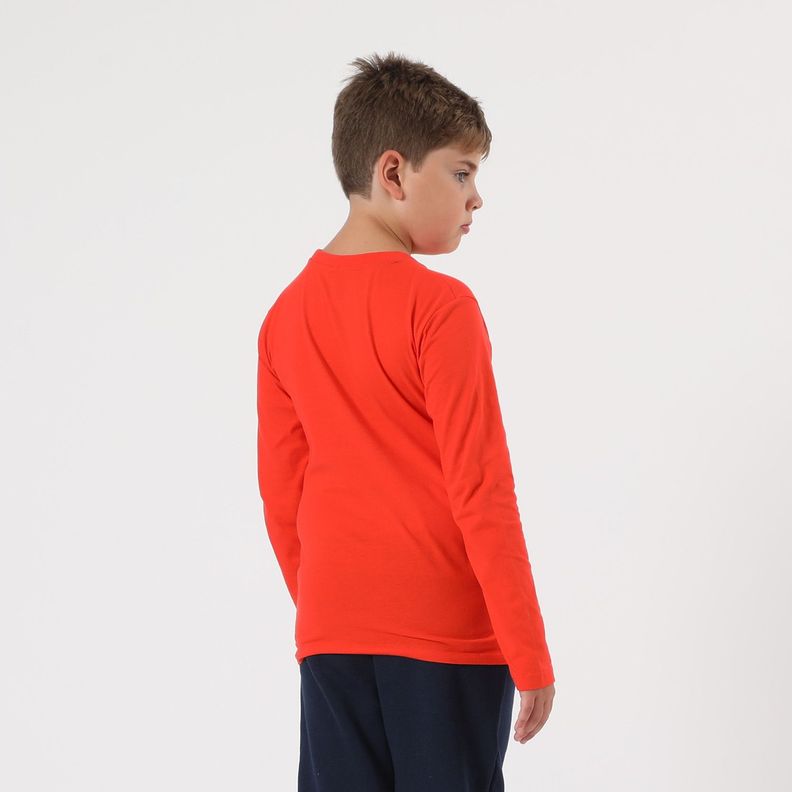 Polera Manga Larga Niño Knuckles Rojo Sonic-1