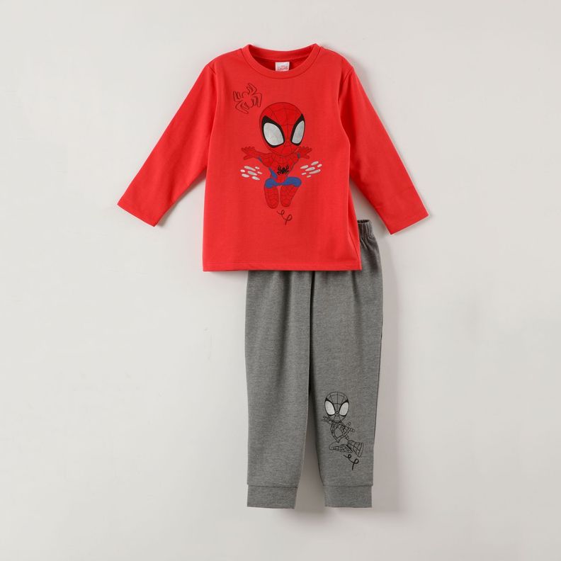 Conjunto Pijama Niño Spidey Super Pose Rojo Marvel-0