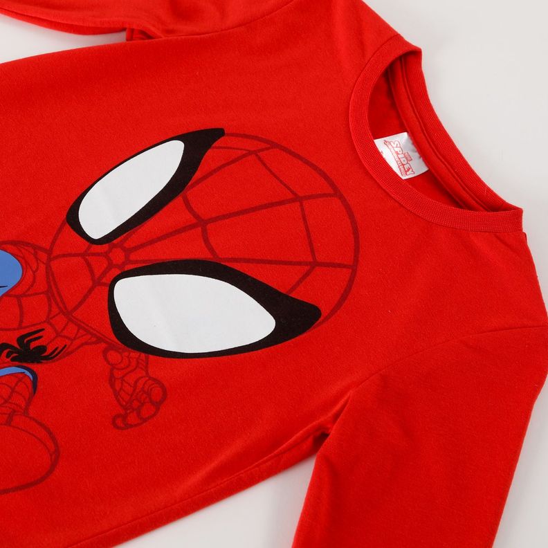 Polera Manga Larga Niño Spiderman Web-Slinger Rojo Marvel-1