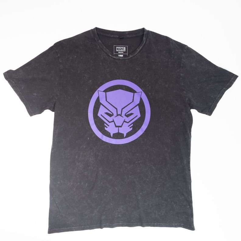 Polera Hombre Marvel Black Panther Gris-0