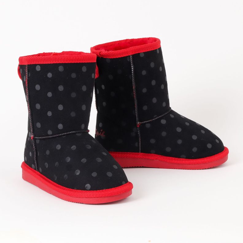 Bota Chiporro Niña Minnie Dots Negro Disney-0