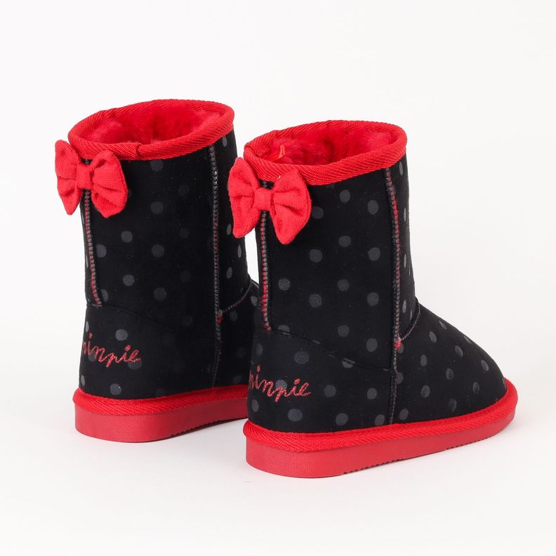 Bota Chiporro Niña Minnie Dots Negro Disney-2
