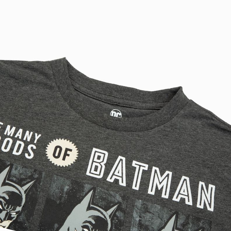 Polera Niño Batman Cuadro Gris DC Comics-2
