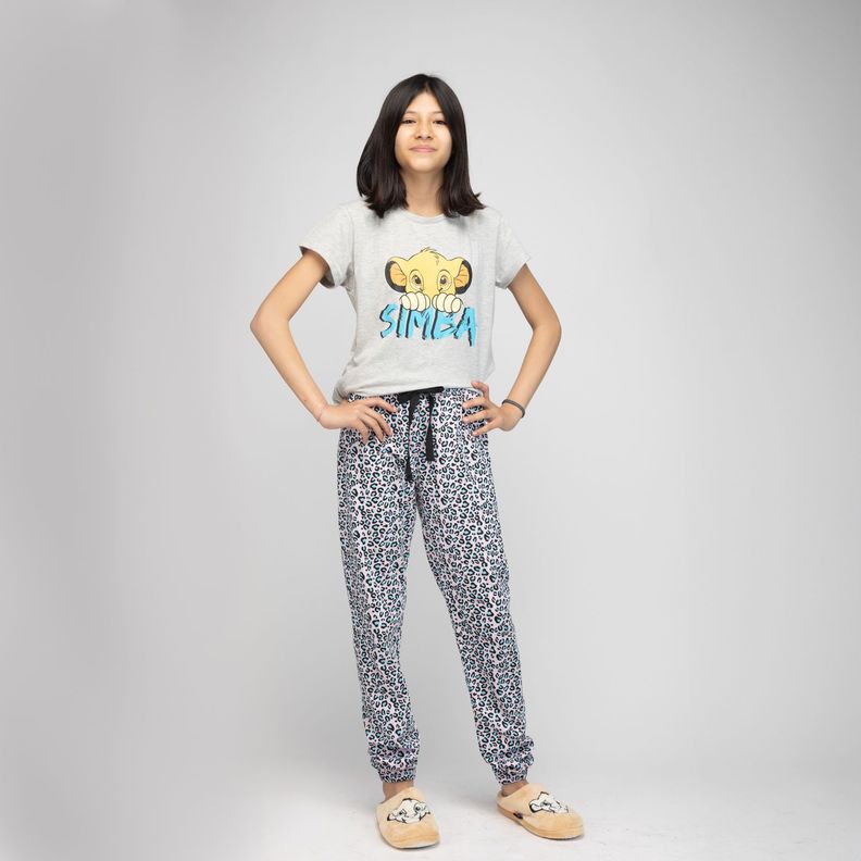 Pijama Niña Rey León Hide Gris Disney-0