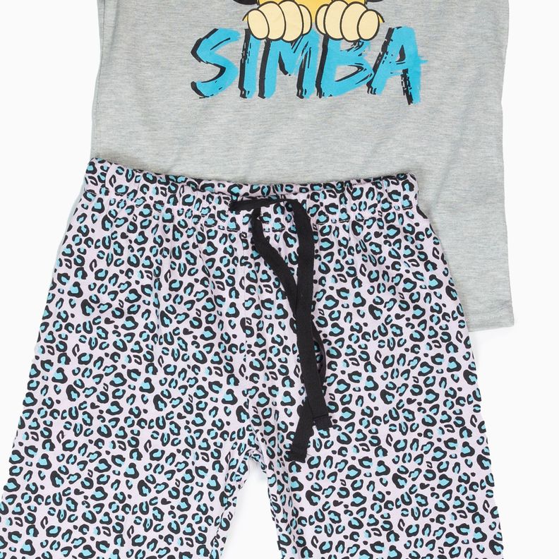 Pijama Niña Rey León Hide Gris Disney-5