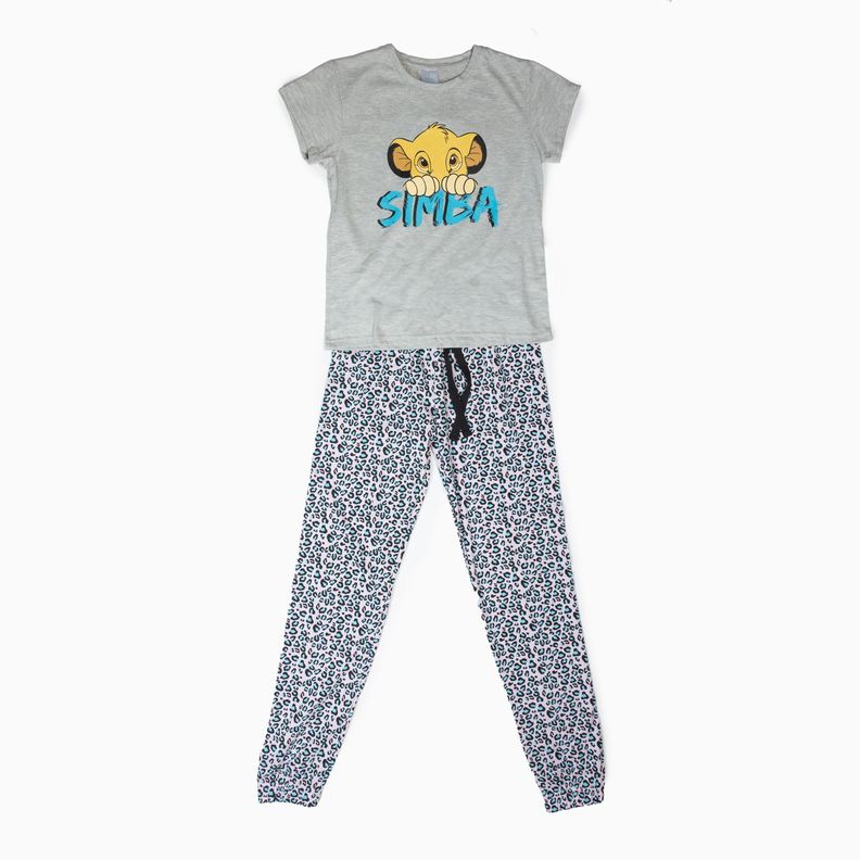 Pijama Niña Rey León Hide Gris Disney-3