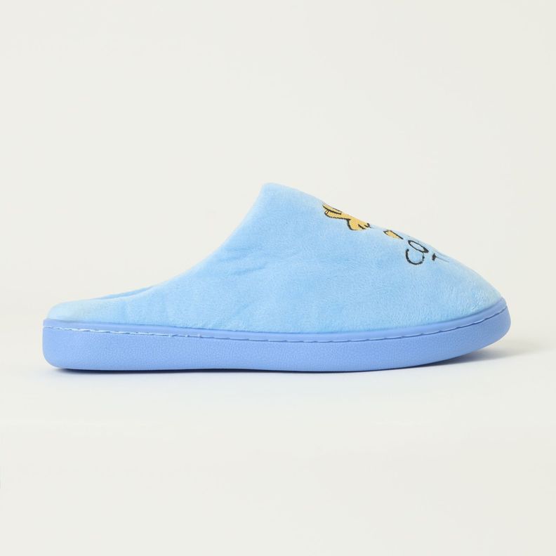 Pantufla Mujer Coffee Time Azul Snoopy-3