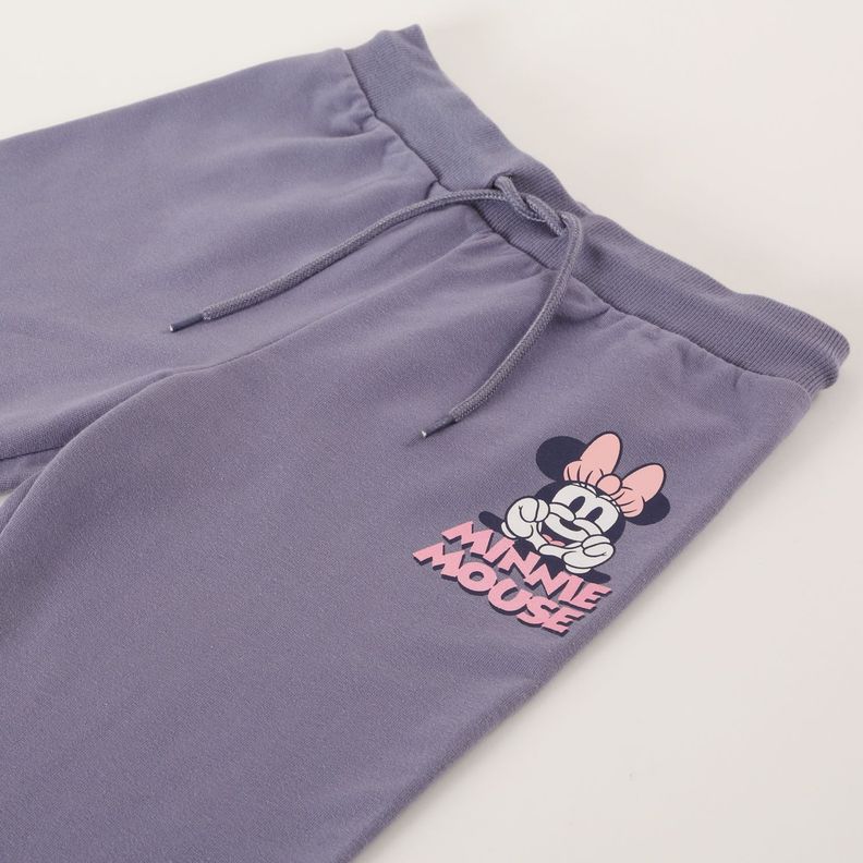 Pantalon de Buzo Niña Cara Minnie Azul Disney-1