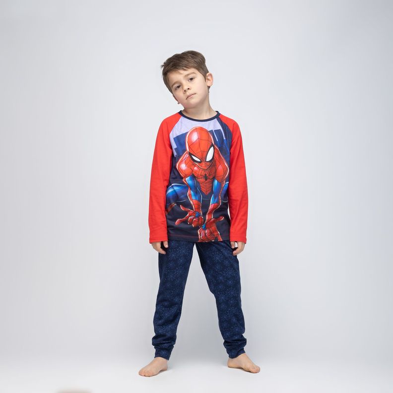 Pijama Niño Spiderman Asombroso Azul Marvel-0