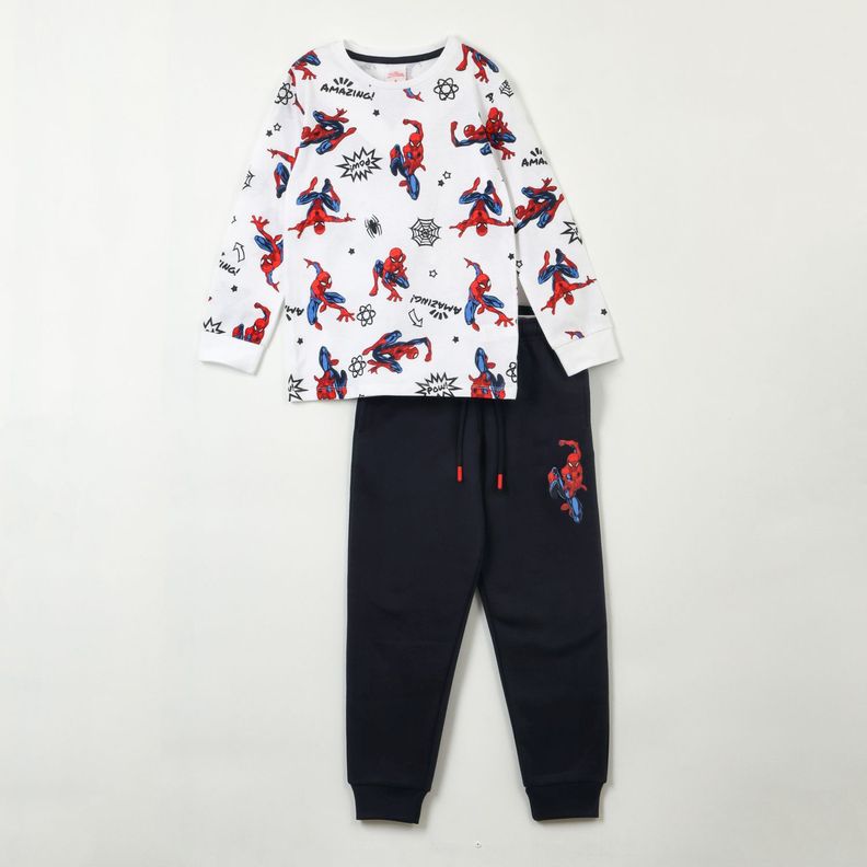 Conjunto Niño Spiderman Full Print Azul Marvel-0