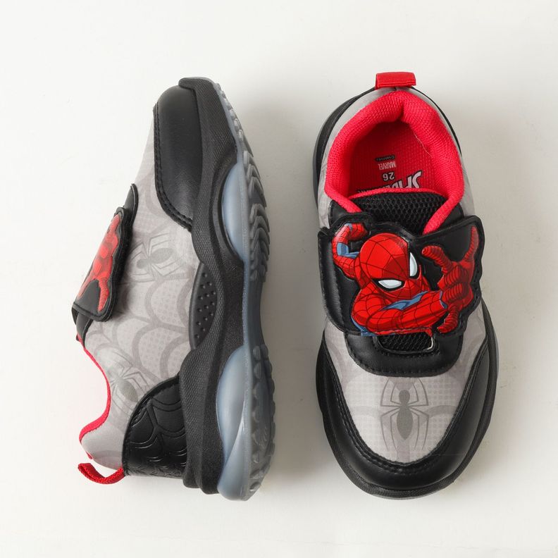 Zapatilla Con Luces Niño Spiderman Spidey Threads Negro Marvel-2