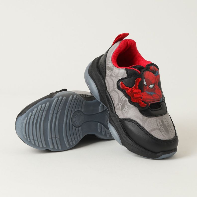 Zapatilla Con Luces Niño Spiderman Spidey Threads Negro Marvel-3