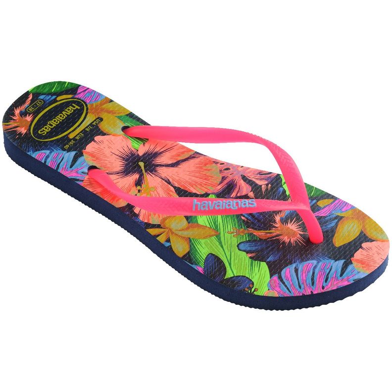 Sandalia Mujer Slim Neon Flora Fucsia Havaianas-1