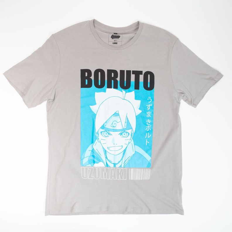 Polera Hombre  Boruto Strong Gris-0