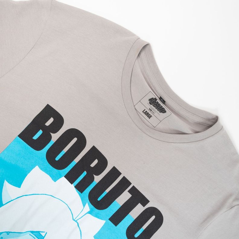 Polera Hombre  Boruto Strong Gris-1
