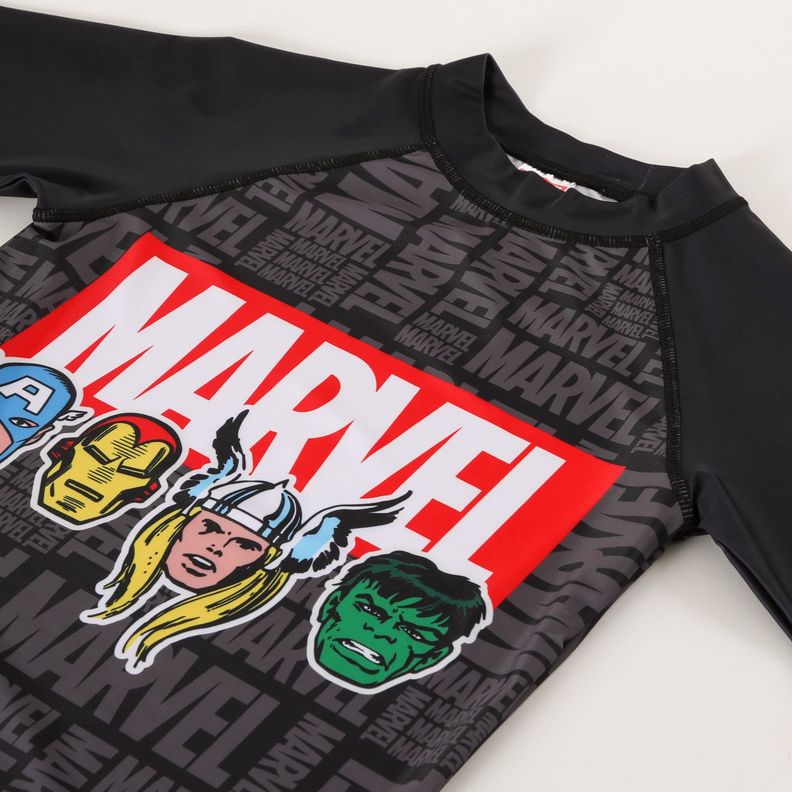 Polera Uv Niño Spiderman Negro Marvel-3