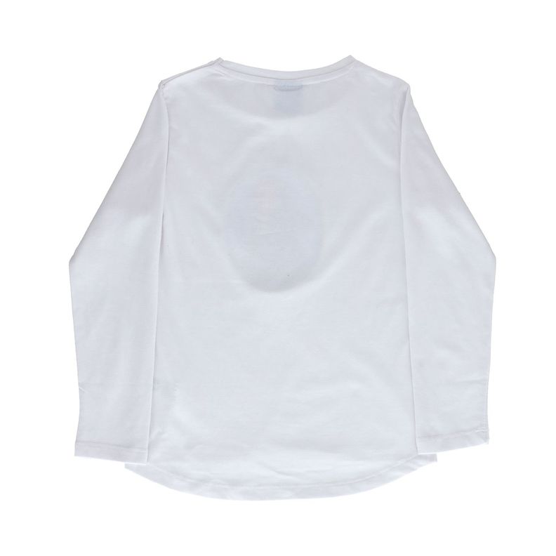 Polera Manga Larga Niña Frozen Princess Blanco Disney-1