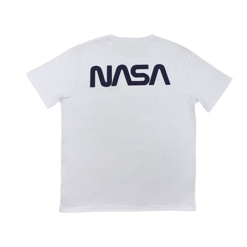 Polera Hombre Cool Blanco Nasa-1