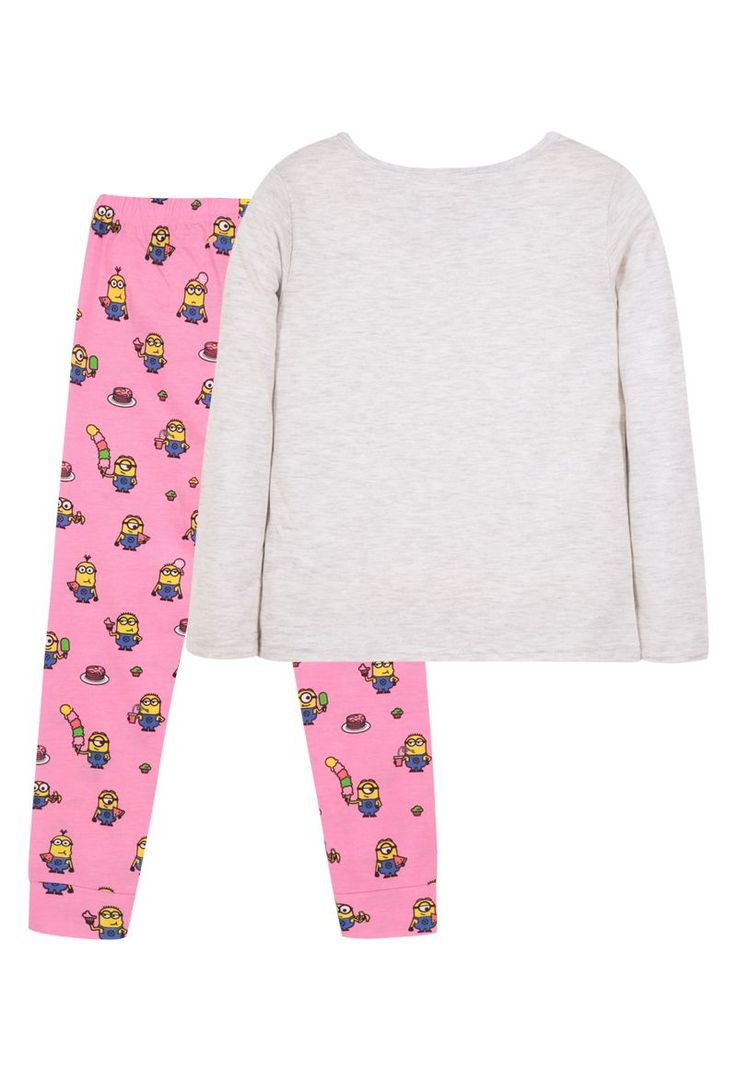 Pijama Niña Delicious Rosado Minions-1