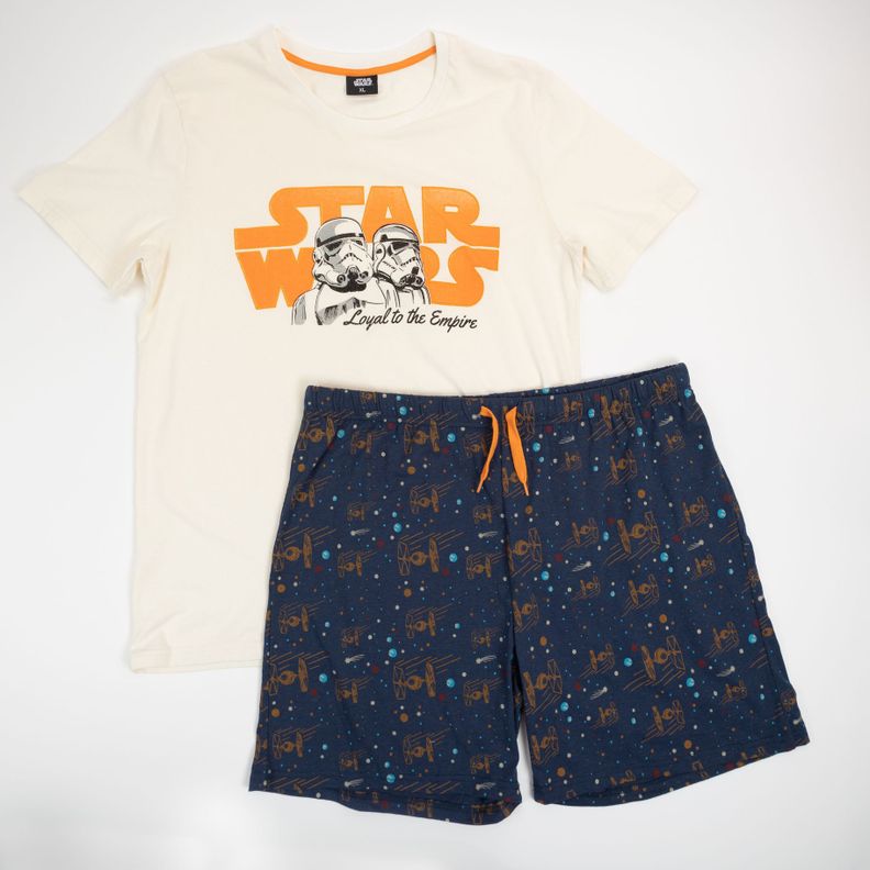 Pijama Hombre Stormtrooper Naves Blanco Star Wars-0