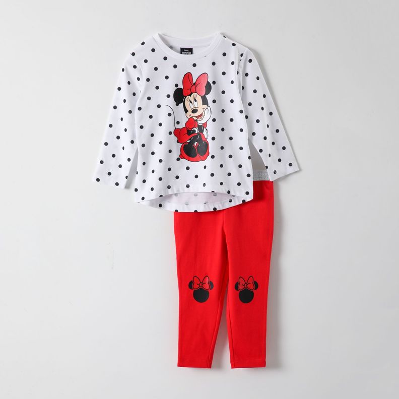 Conjunto Niña Minnie Coquette Blanco Disney-0