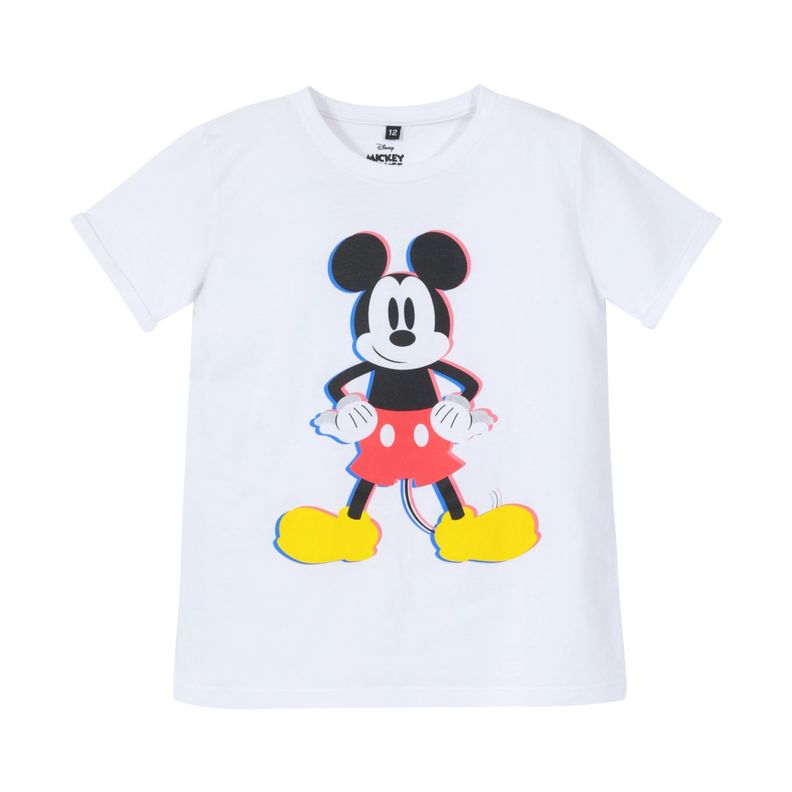 Polera Niña Mickey Get Ready Blanco Disney-0