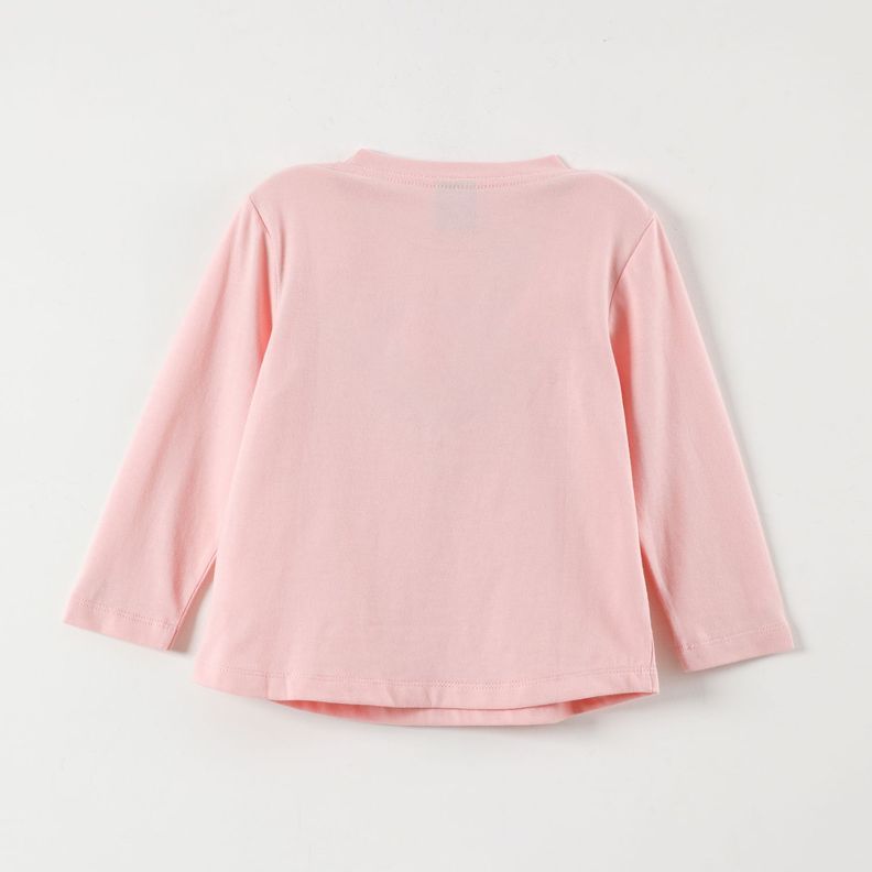 Polera Manga Larga Niña Minnie Glow Rosado Disney-2