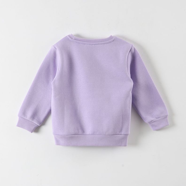 Poleron Niña Corazones Morado Gabby Doll House-2