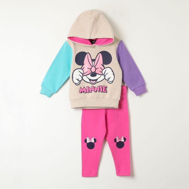 Conjunto Niña Minnie Covered Gris Disney-0