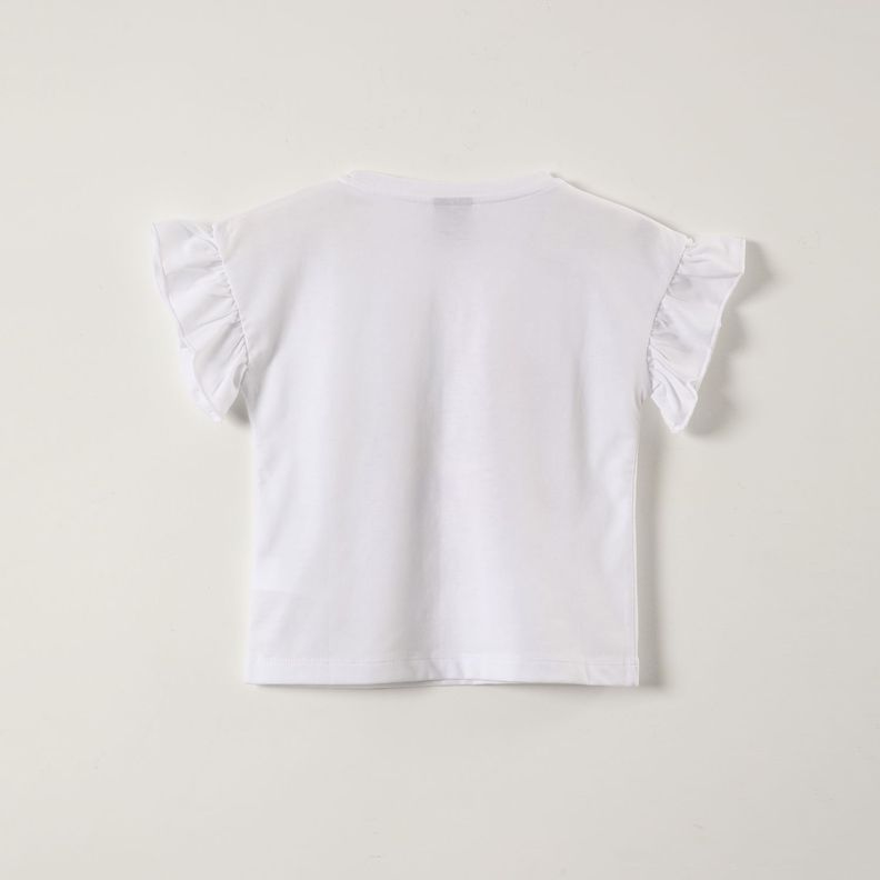 Polera Manga Corta Niña Minnie Summer Blanco Disney-2
