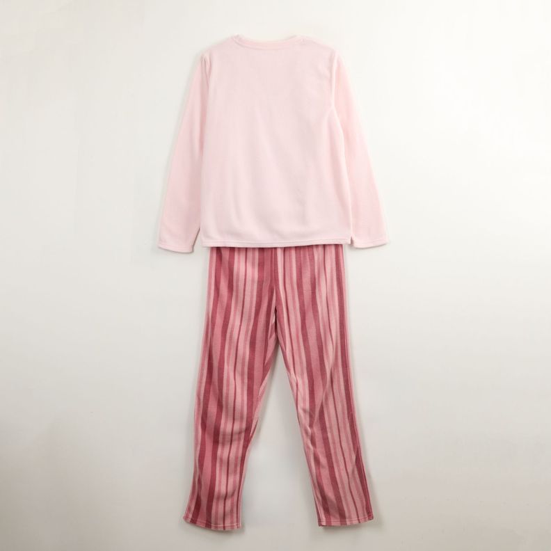 Pijama Polar Mujer Abrazo Rosado Snoopy-5