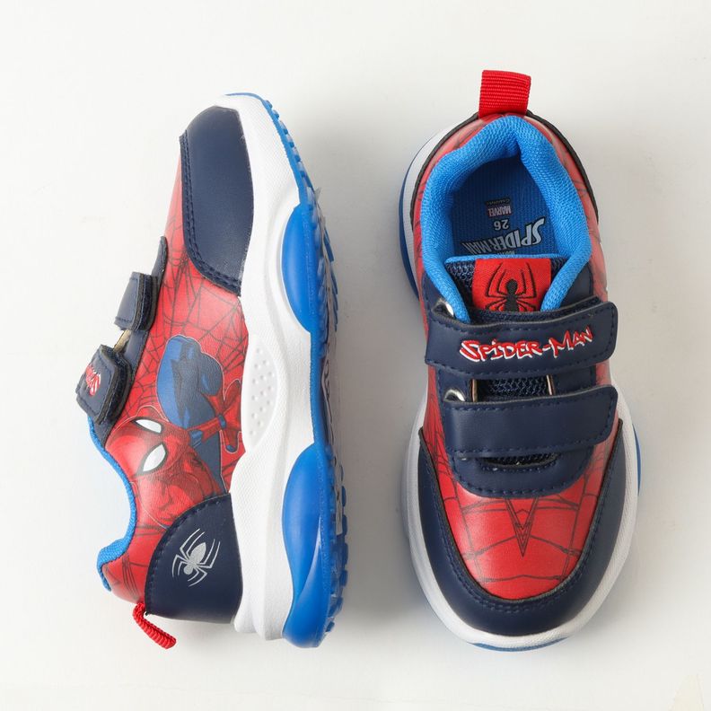 Zapatilla Con Luces Niño Spiderman Webfoot Rojo Marvel-2
