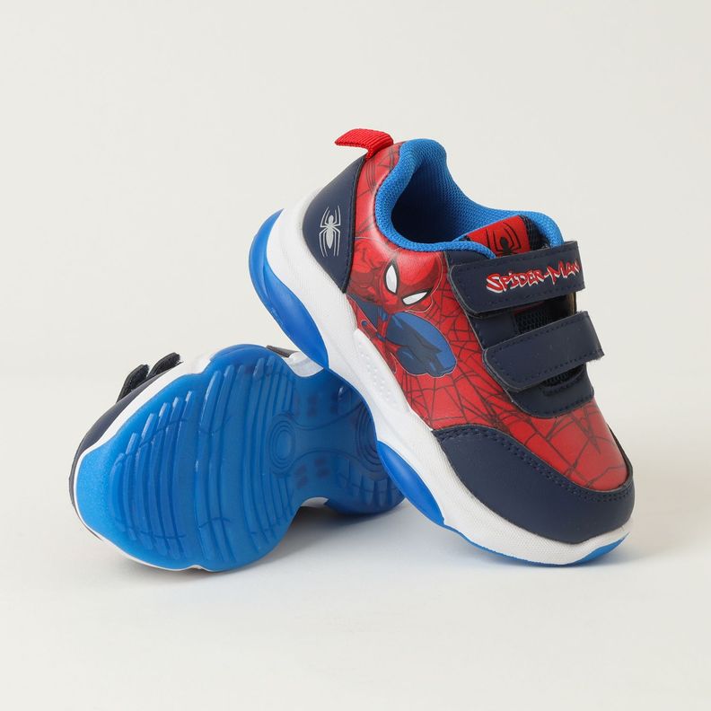 Zapatilla Con Luces Niño Spiderman Webfoot Rojo Marvel-3