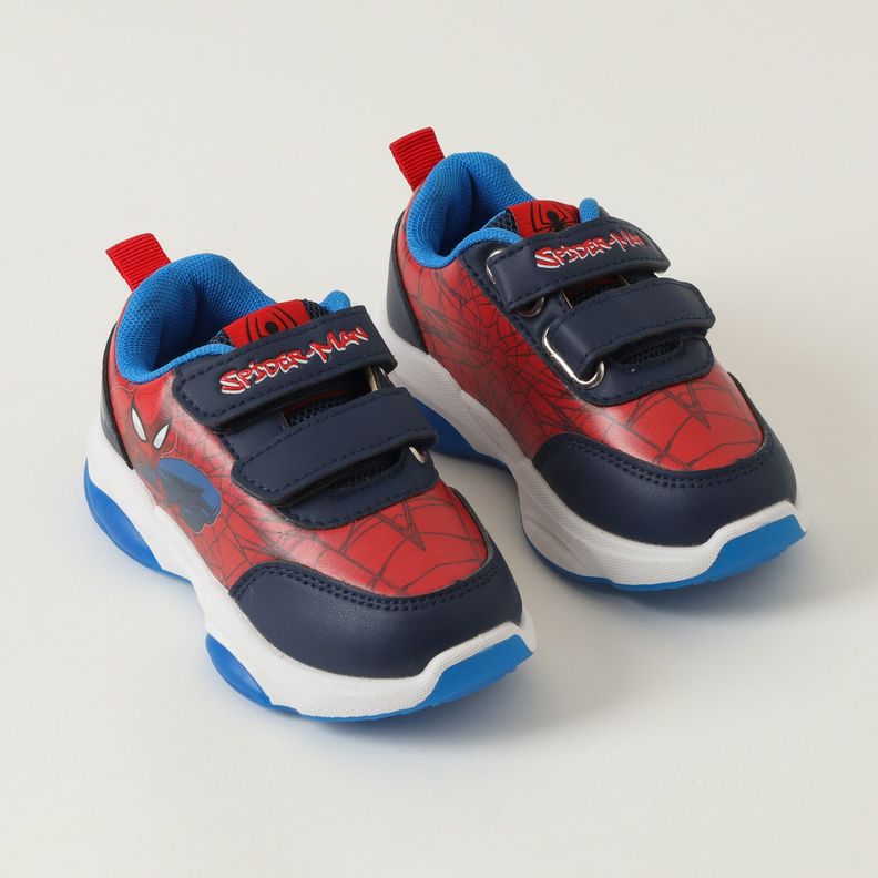 Zapatilla Con Luces Niño Spiderman Webfoot Rojo Marvel-1